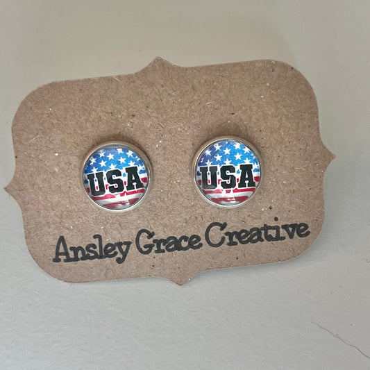 USA Glass Studs