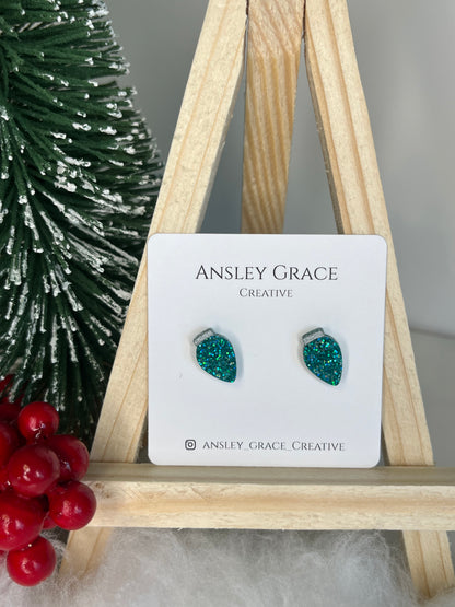 Christmas Lights Stud Earrings